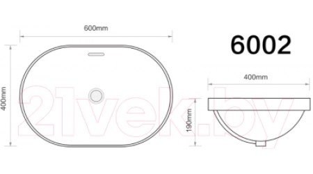 Умывальник Axus 60 / 6002