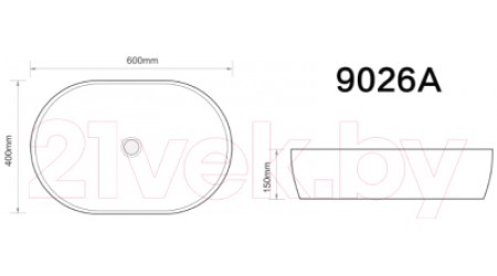 Умывальник Axus 60 / 9026A
