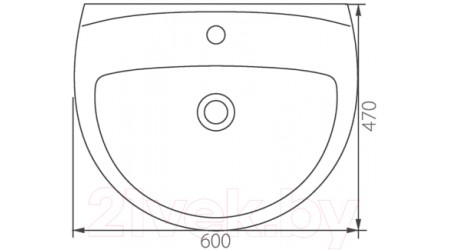Умывальник Colombo Акцент 60 / S12116000
