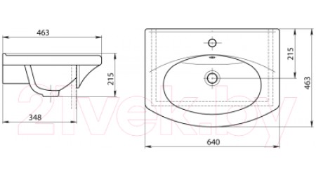 Умывальник Santeri Новая Грань 131207S0011B0