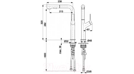 Смеситель Armatura 6623-220-22 