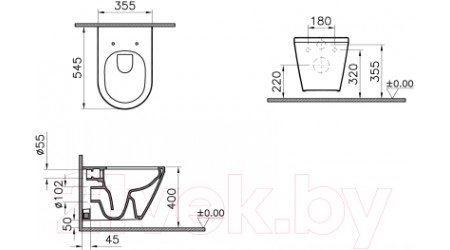 Унитаз подвесной VitrA 7041B003-0075
