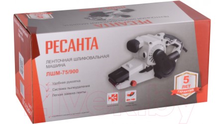 Ленточная шлифовальная машина Ресанта ЛШМ-75/900 (75/6/1)