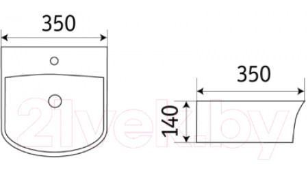 Умывальник CeramaLux 78369