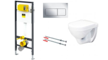 Унитаз подвесной с инсталляцией Оскольская керамика Престиж + 792824