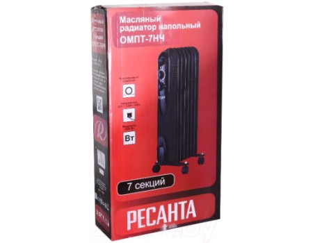 Масляный радиатор Ресанта ОМПТ- 7НЧ (67/3/13)