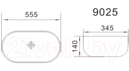 Умывальник Oliveeka 9025 (белый)