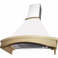 Вытяжка купольная Elikor Ротонда 90П-650-П3Д / 941556 (бежевый/дуб неокрашенный)