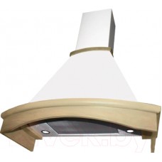 Вытяжка купольная Elikor Ротонда 90П-650-П3Д / 941556 (бежевый/дуб неокрашенный)