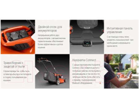 Газонокосилка электрическая Husqvarna 347iVX (967 86 23-01)