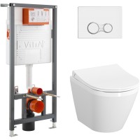 Унитаз подвесной с инсталляцией VitrA 9856B003-7200