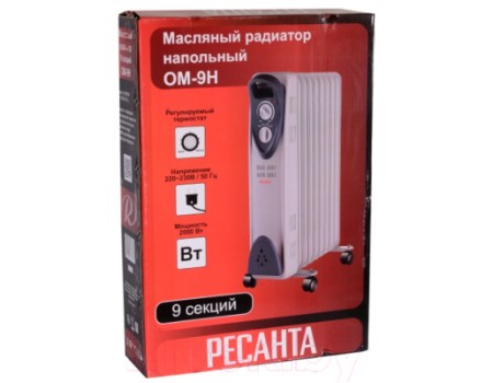 Масляный радиатор Ресанта ОМ-9Н (67/3/8)
