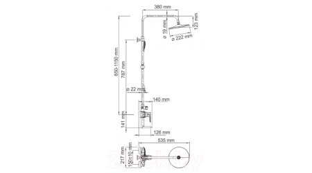 Душевая система Wasserkraft A16601
