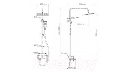 Душевая система Wasserkraft A27701