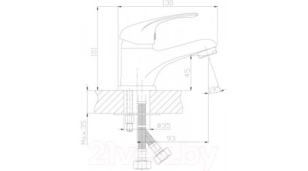 Смеситель Rossinka Silvermix A35-11 