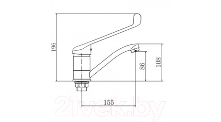 Смеситель Fashun A4554-2 