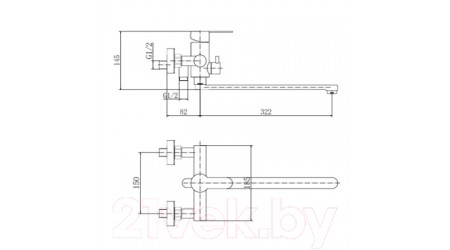 Смеситель Fashun A52201-7 