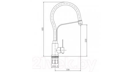 Смеситель Fashun A54012-8 
