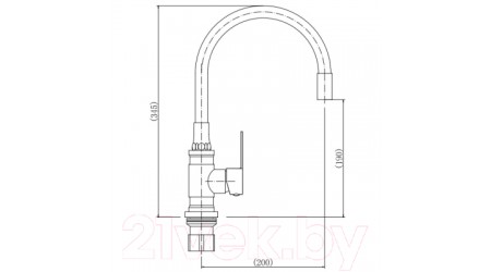 Смеситель Fashun A54401-7 