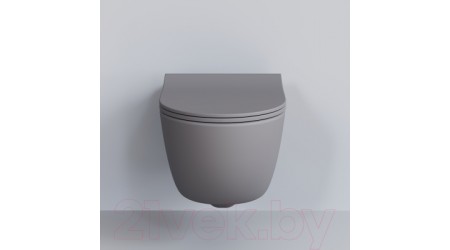 Унитаз подвесной Ambassador Abner / 103T20301R (серый матовый)