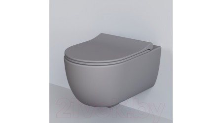 Унитаз подвесной Ambassador Abner / 103T20301R (серый матовый)