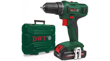Аккумуляторный шуруповерт DWT ABS-18 L-2 BMC (7640159747635)