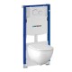 Унитаз подвесной с инсталляцией Geberit Acanto Set 500.301.KJ.A