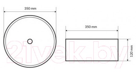 Умывальник Excellent Actima Ovia 35 / CEAC.2501.WH