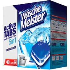 Таблетки для посудомоечных машин Wasche Meister Active Tabs 5 в 1 (40шт)