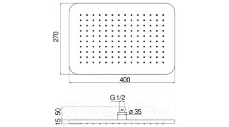 Верхний душ Nobili AD139/133CR