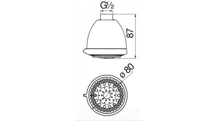 Верхний душ Nobili AD139/54CR