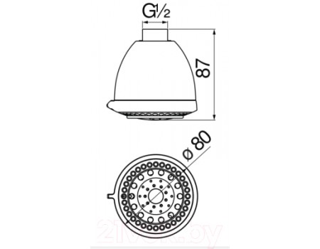 Верхний душ Nobili AD139/54CR