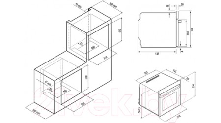 Электрический духовой шкаф Krona Adriano 60 WH / 00026346