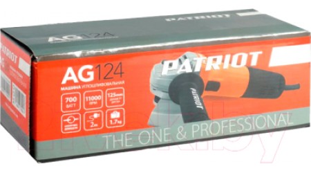 Угловая шлифовальная машина PATRIOT AG 124