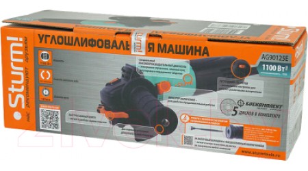 Угловая шлифовальная машина Sturm! AG90125E