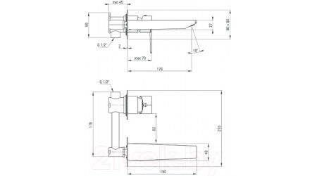 Смеситель Deante Agava BQG 054P 