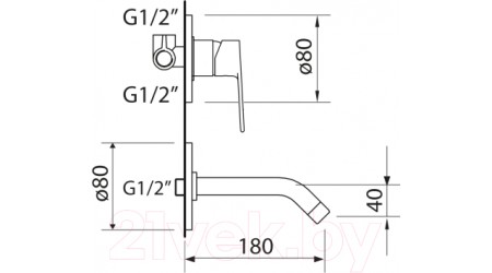Смеситель Clever Agora Xtreme / 61121 