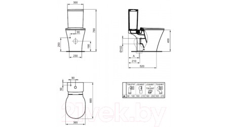 Сливной бачок Ideal Standard Air E073401