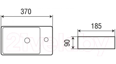Умывальник WeltWasser Aisbach 5092 MW R