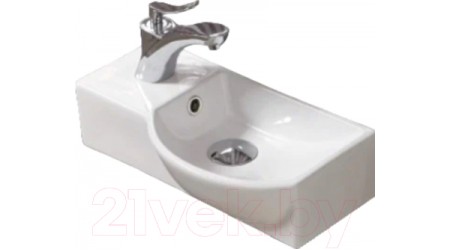 Умывальник WeltWasser Aisbach 7940 GL-WT L (белый глянец)