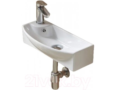 Умывальник WeltWasser Aisbach 7946 GL-WT L (белый глянец)