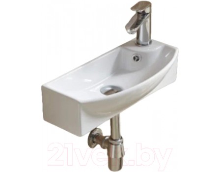 Умывальник WeltWasser Aisbach 7946 GL-WT R (белый глянец)