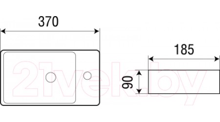 Умывальник WeltWasser Aisbach 5092R