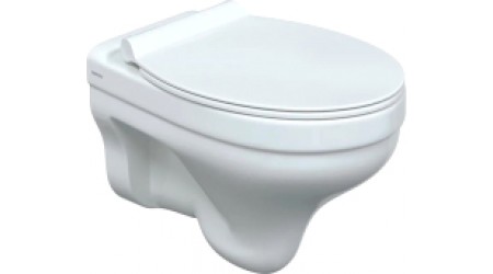 Унитаз подвесной Berges Albit S Rimless 52 / 082147 (сиденье Slime SO)