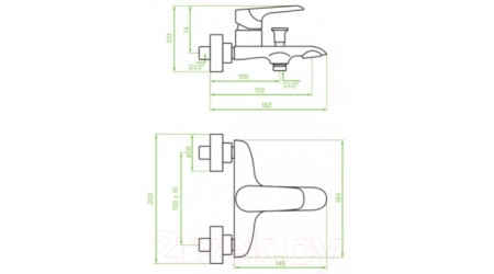 Смеситель Laveo Alea BLE010D 