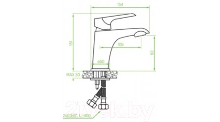 Смеситель Laveo Alea BLE022D 