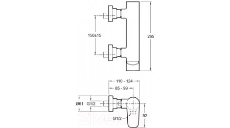 Смеситель Jacob Delafon Aleo E72351-CP 