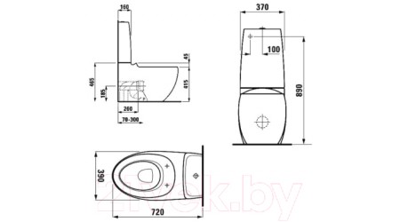 Сливной бачок Laufen Alessi 269714002751
