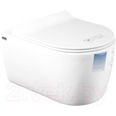 Унитаз подвесной Idevit Alfa Rimless SETK3104-2616-001-1-6000 (с сиденьем)