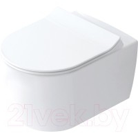 Унитаз подвесной Idevit Alfa Rimless SETK3104-2616-001-1-8000 (с сиденьем)